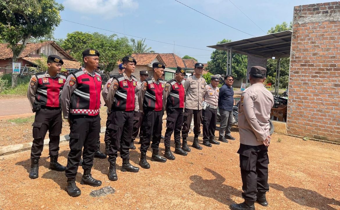 Satgas Ops 2 OMPK 2024 Polres Tulang Bawang Amankan Kampanye Salah Satu Paslon di Menggala