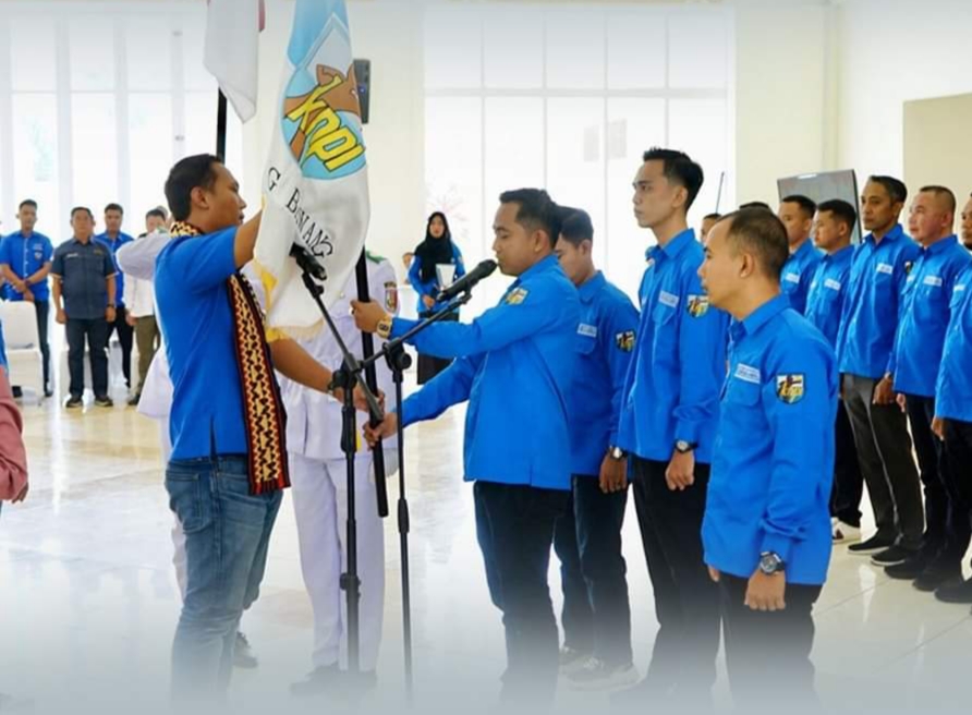 Dian Prayoga Resmi Nahkodai KNPI Kabupaten Tulang Bawang periode 2023-2026