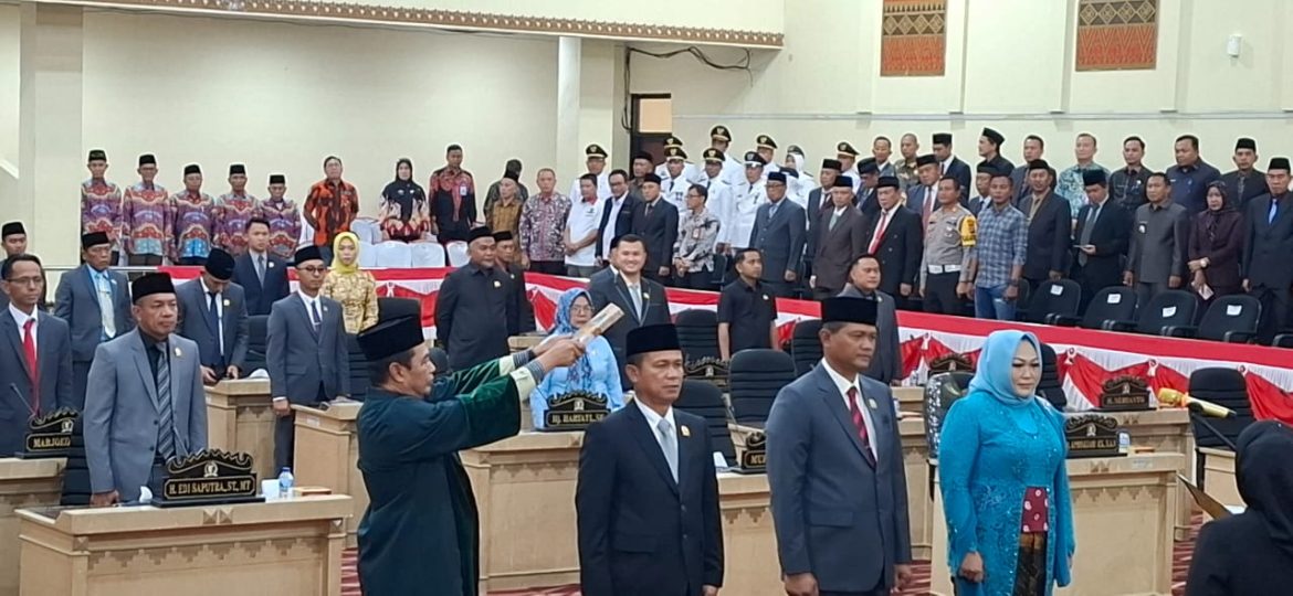 Aliasan Ditetapkan Sebagai Pimpinan Dewan Perwakilan Rakyat Periode 2024- 2029