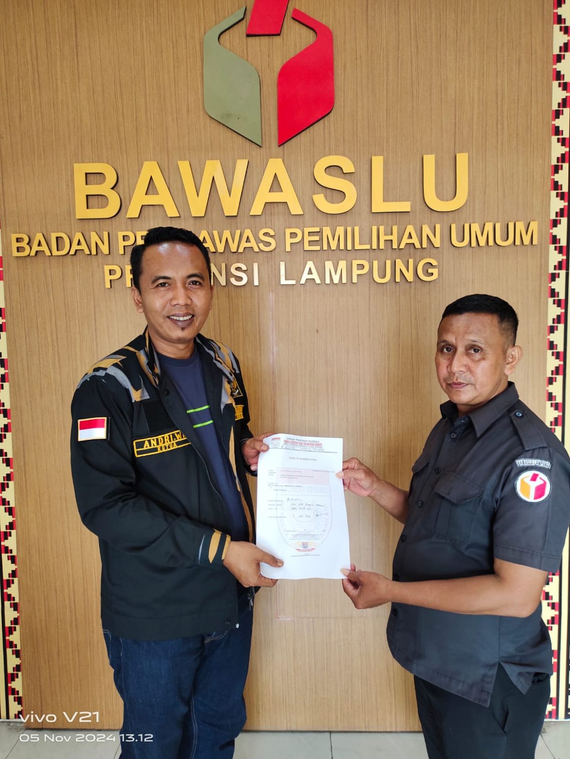 Gawat Diduga Tidak Netral Pj Sekda Tuba di Laporkan Ketua Pekat-Ib Ke Bawaslu Provinsi Lampung