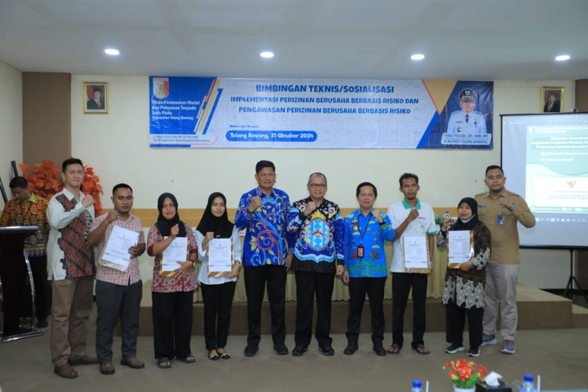Bimtek Sosialisasi Implementasi Perizinan Berusaha Berbasis Risiko di Kabupaten Tulang Bawang Sukses Digelar