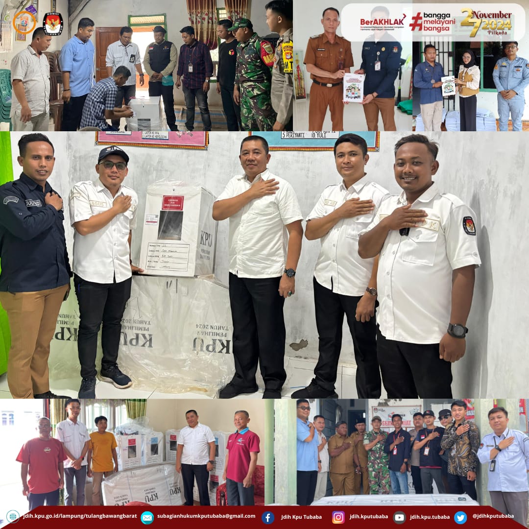 KPU Tubaba Distribusikan Logistik Untuk Pilkada 2024