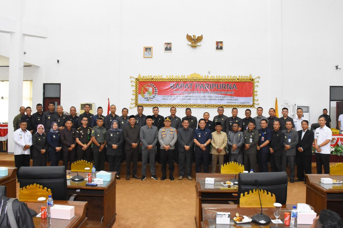 DPRD Tubaba Umumkan Penetapan Paslon Bupati dan Wakil Bupati Terpilih