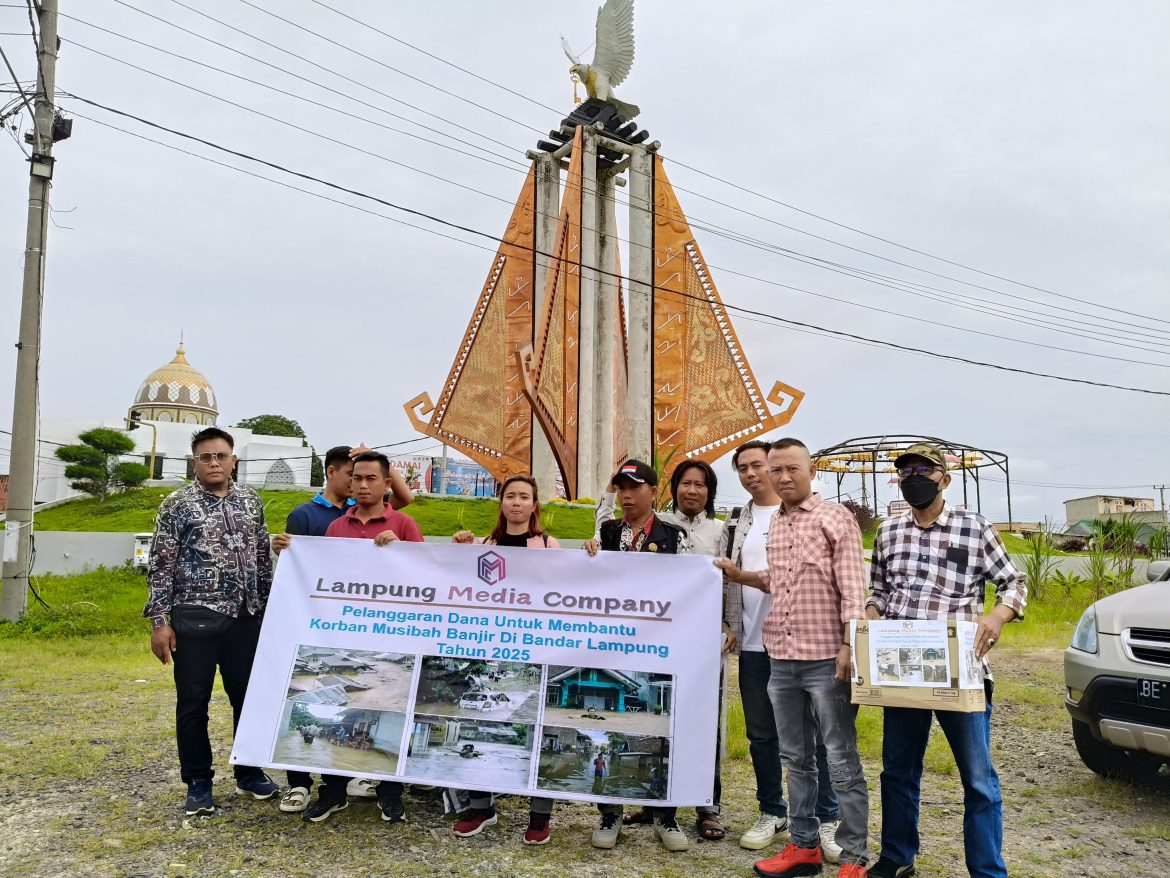 Lampung Media Campany (LMC) Adakan Penggalangan Dana Untuk Korban Banjir