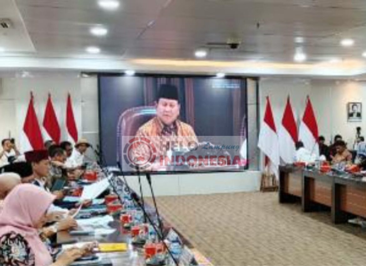 Presiden Prabowo Hadir Rapat Singkong di Kementan, Stop Impor