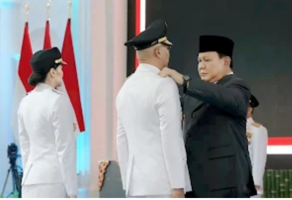 Dilantik Presiden Prabowo, Kiay Mirza Resmi Jadi Gubernur Lampung dan Mba Jihan Wakil Gubernur Lampung