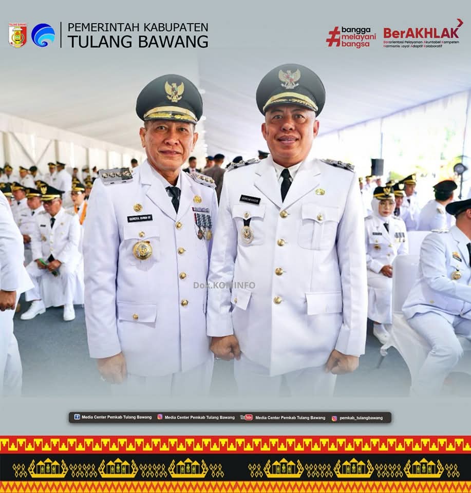 Presiden Prabowo Resmi Melantik Drs.Qudrotul Ikhwan dan Hankam Bupati Kabupaten Tulang Bawang
