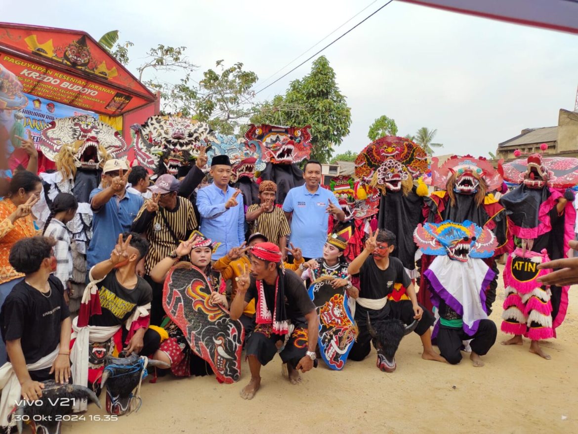 Cagub Lampung Yai Mirza Lestarikan Seni Budaya di Tulang Bawang