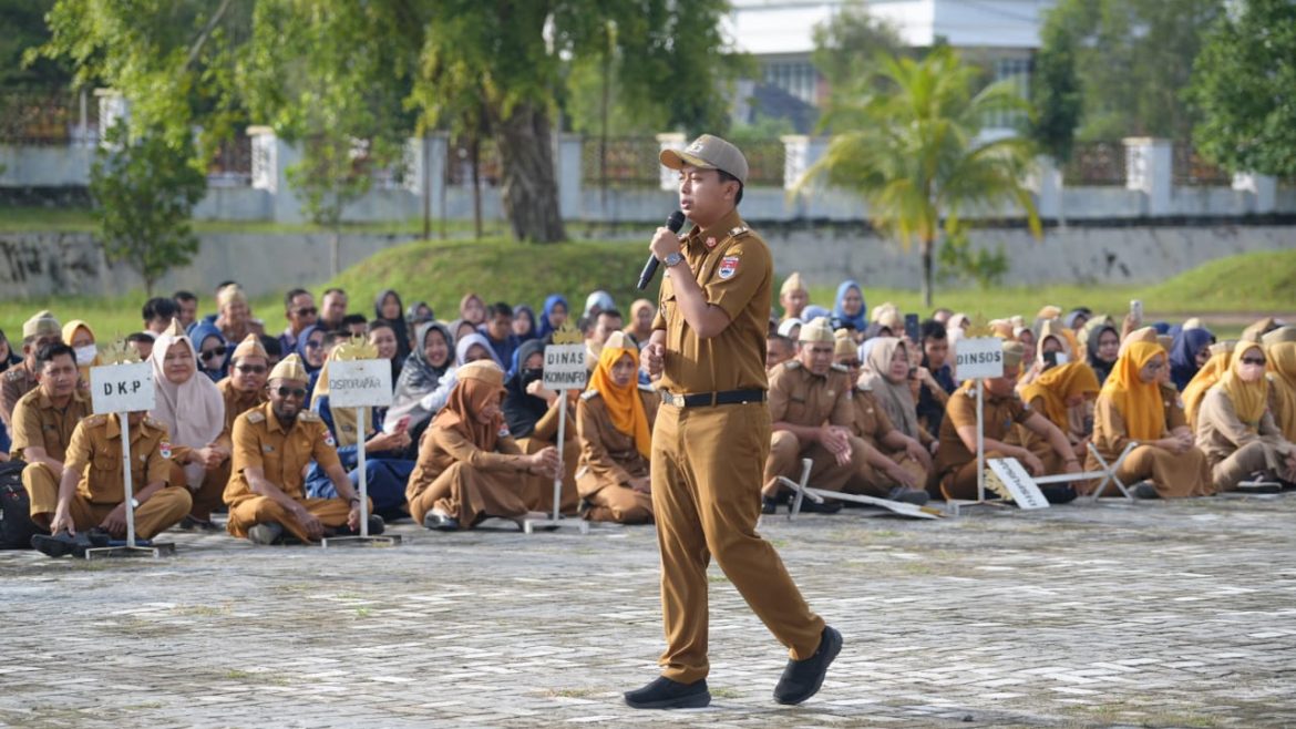 Pimpin Apel Perdana Paska Dilantik, Wakil Bupati Mesuji Beri Ultimatum Para Pejabat