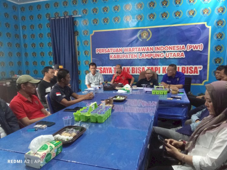 Persatuan Wartawan Indonesia (PWI) Lampung Utara. Mantapkan HPN Lampung.HUT.Ke.79.PWI.