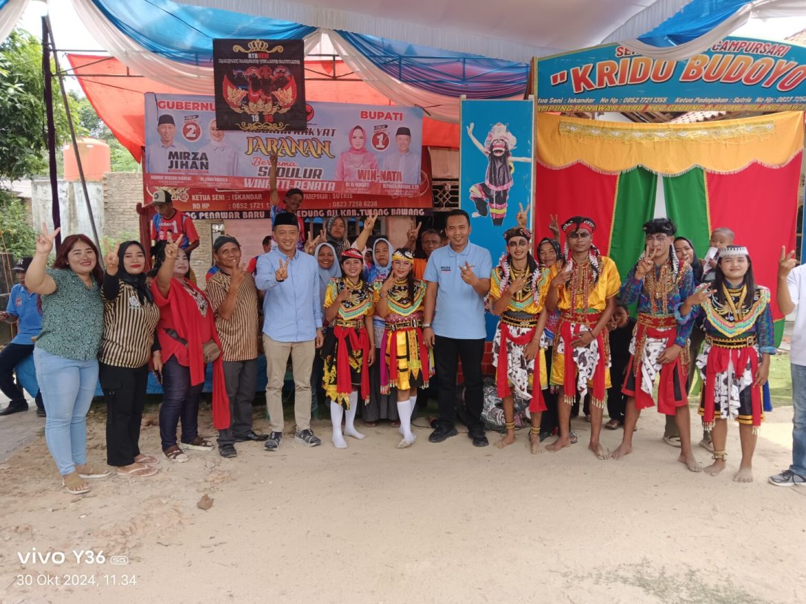 Peduli Seni Budaya, Mirza-Jihan Diapresiasi Paguyuban Jaranan dan Pedagang
