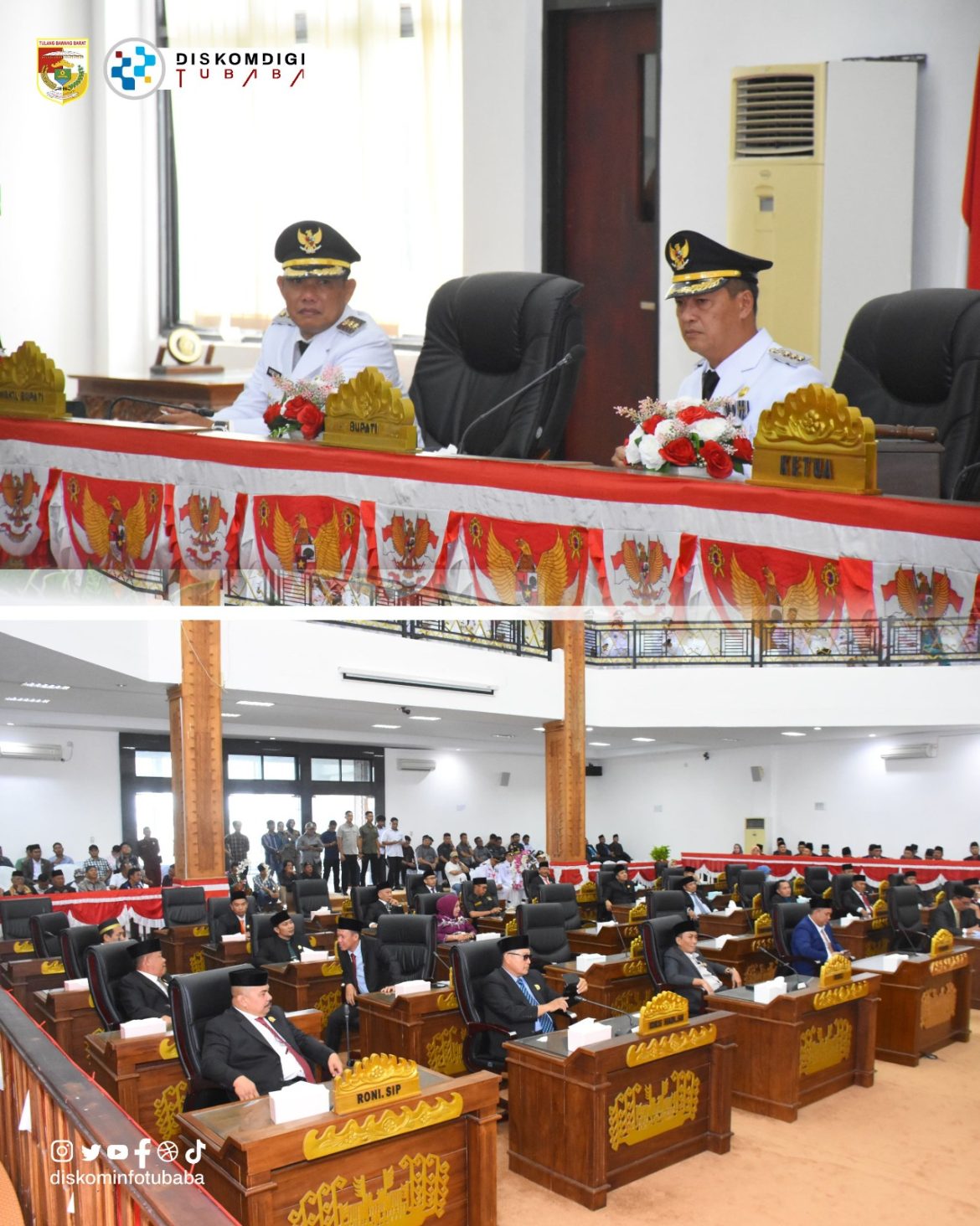 Bupati Novriwan Sampaikan Pidato Perdana pada Rapat Paripurna DPRD Tubaba
