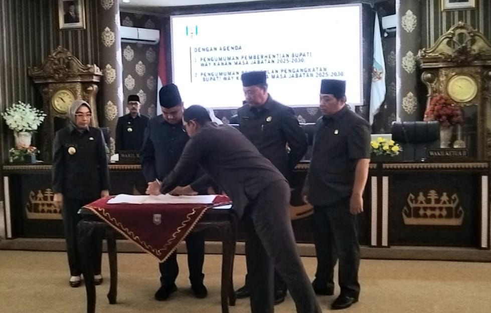 Gelar Paripurna DPRD Way Kanan Usulkan Ayu Asalasiyah Bupati Defenitif