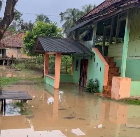 Banjir Melanda Sejumlah Kampung Di Way Kanan