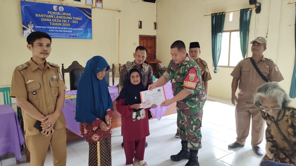 Pemerintah Kampung Penawar Rejo Salurkan BLT DD Sebanyak 25 KPM