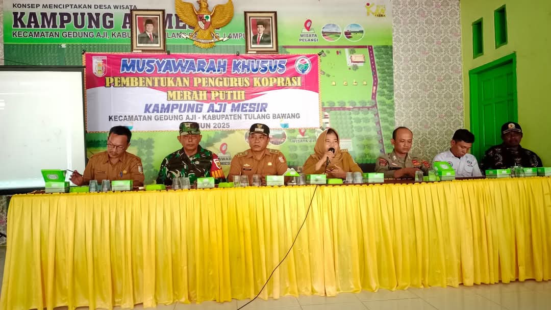 Kampung Aji Mesir Laksanakan Musyawarah Pembentukan Koperasi Merah Putih