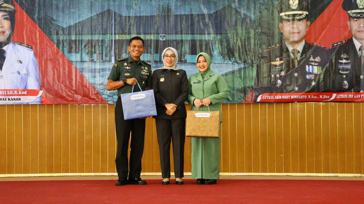 Pemerintah Kabupaten Way Kanan menggelar Acara Pisah Sambut Komandan Kodim 0427/Way Kanan di Gedung Pusiban Pemkab Way Kanan