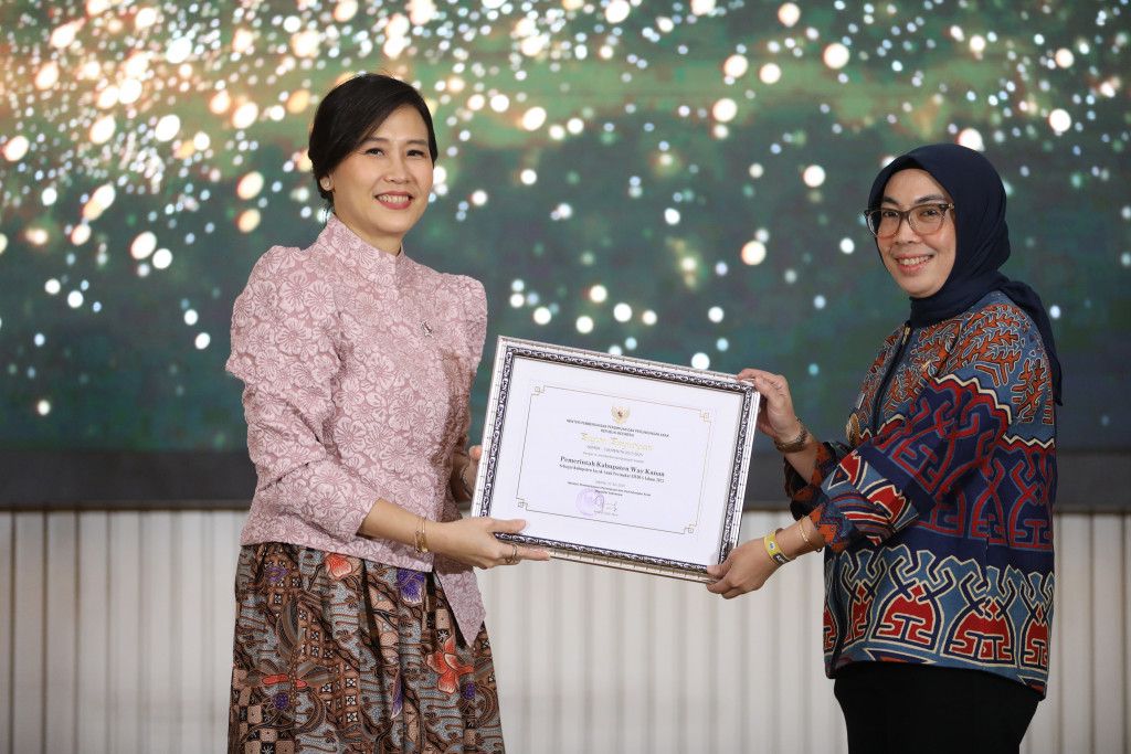 Pemkab  Way Kanan kembali berhasil meraih Penghargaan Kabupaten Layak Anak Tahun 2025 Kategori Nindya